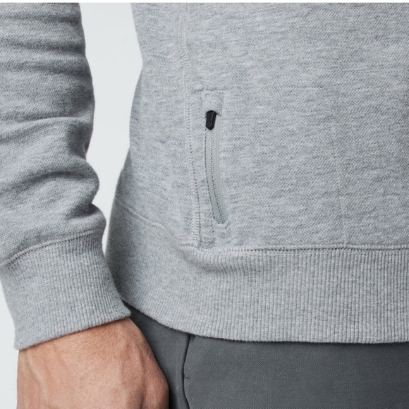 Vuori Jeffrey’s Long Sleeve Crewneck Pullover Heather Grey Size XXL - Picture 2 of 10